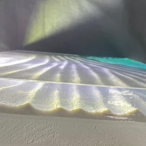 波紋アート】～凪～／砂紋／20cmスクエア／ナチュラルサンド／枠なし