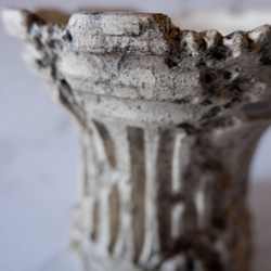 5号墨流し砂岩コラム鉢863　塊根植物　多肉植物　盆栽　植木鉢　作家鉢　鉢皿　沖縄 2枚目の画像