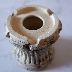 5号墨流し砂岩コラム鉢863　塊根植物　多肉植物　盆栽　植木鉢　作家鉢　鉢皿　沖縄 6枚目の画像