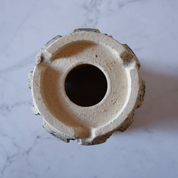 5号墨流し砂岩コラム鉢863　塊根植物　多肉植物　盆栽　植木鉢　作家鉢　鉢皿　沖縄 7枚目の画像