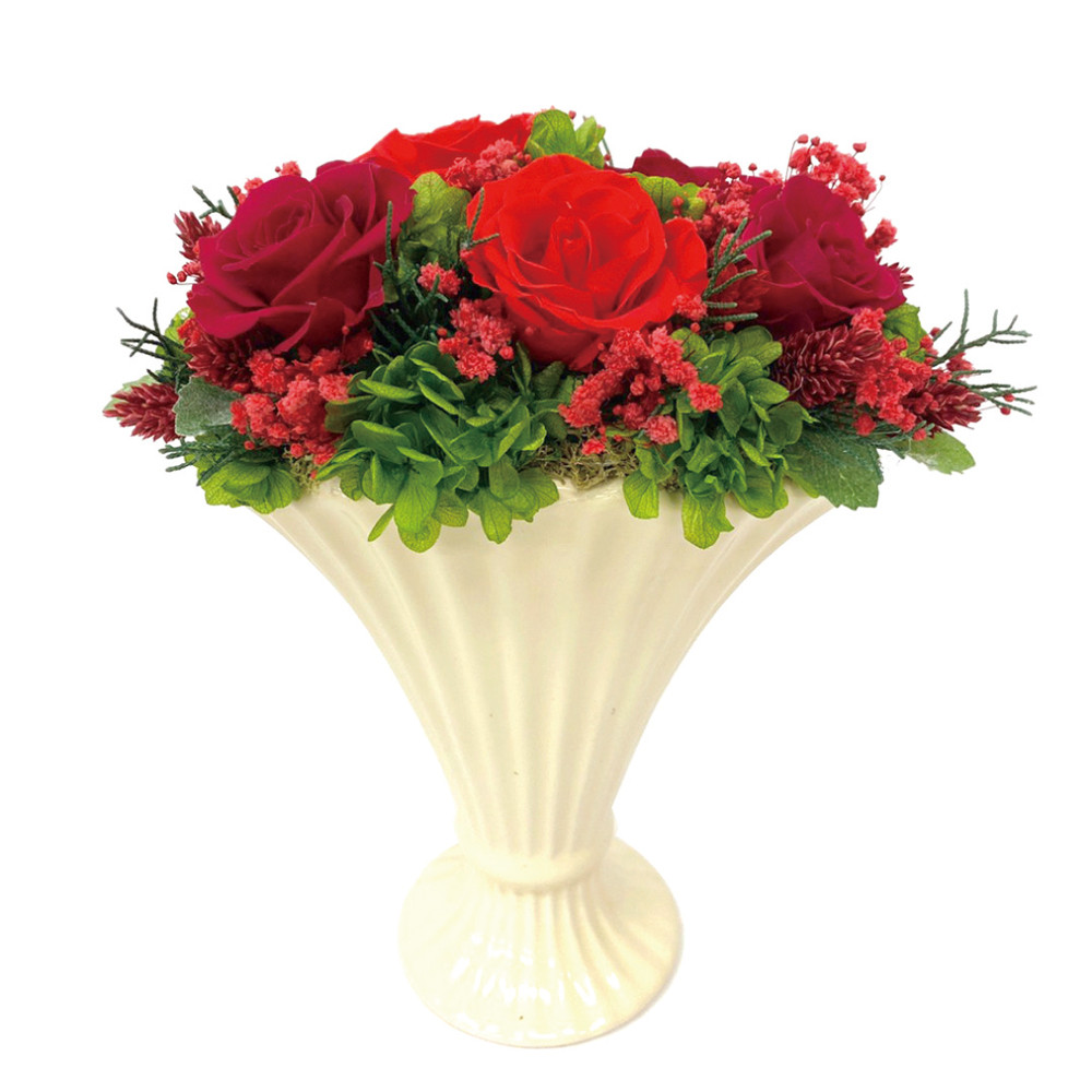 母の日　父の日　敬老の日　結婚祝い　新築・開業祝い　エレガントアレンジ　ローズ　ハリエット