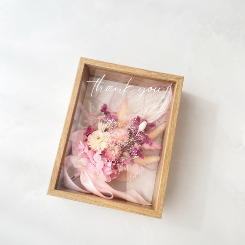 フラワーボックスアレンジメント 文字入れ 名入れ ギフト スワッグ