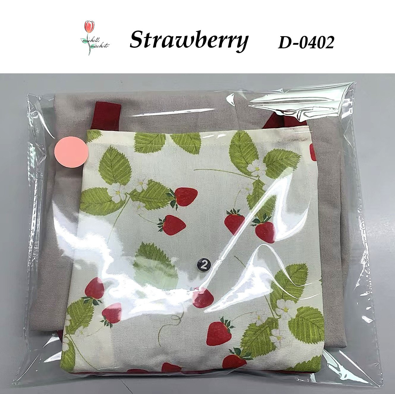 【子供用】エプロン おしゃれ ドレス ワンピース 大人 ギャザー スタイリッシュ 綿麻 ブランド イチゴ ストロベリー