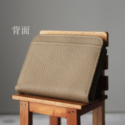 本革 プチウォレット ミニ財布 二つ折り ボックスコイン ソフトレザー 柔らかい くすみカラー コンパクト W-363 11枚目の画像