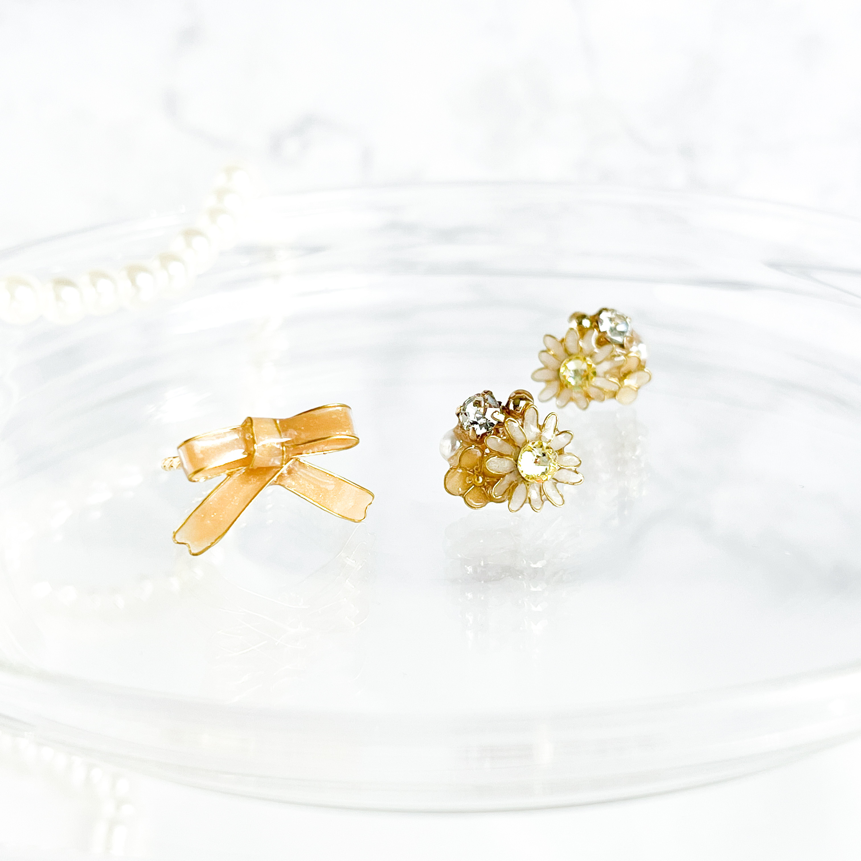 -花束-  ピアス/イヤリング・リングのセット