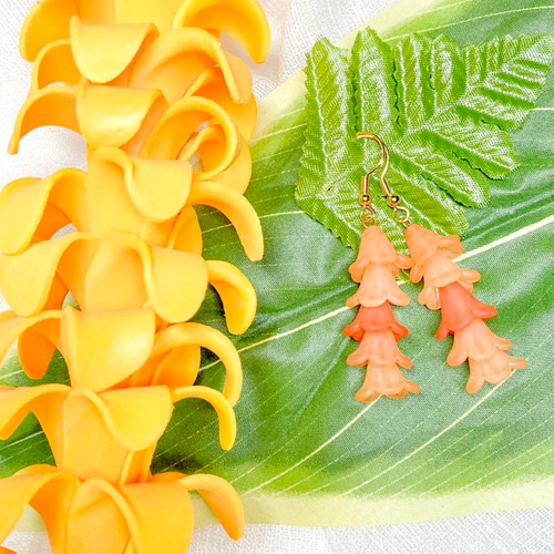 ハワイ プアケニケニ ピアス イヤリング (5連／イヤリング・金属