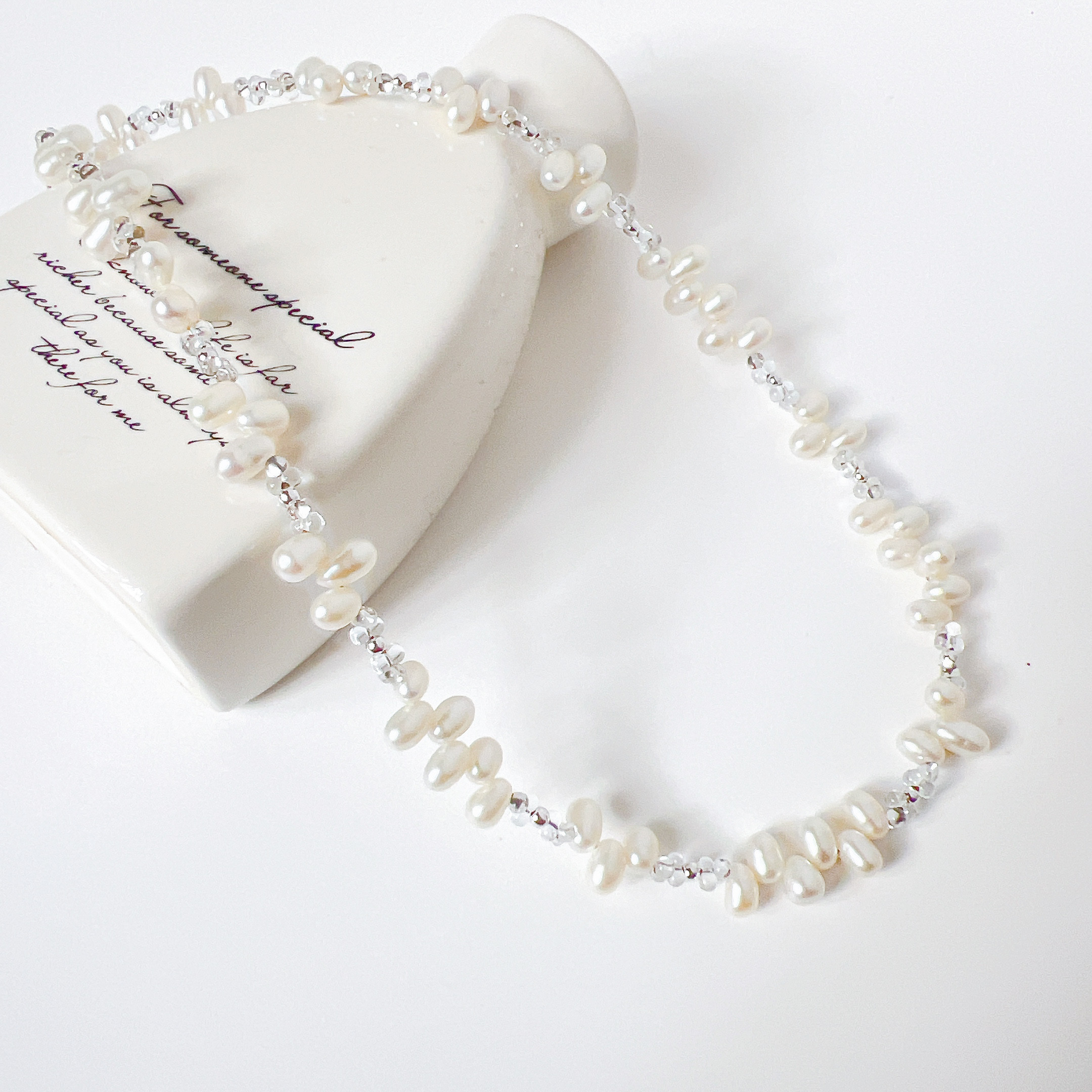 アレルギーでも安心˚✧₊クレオ淡水パールネックレス