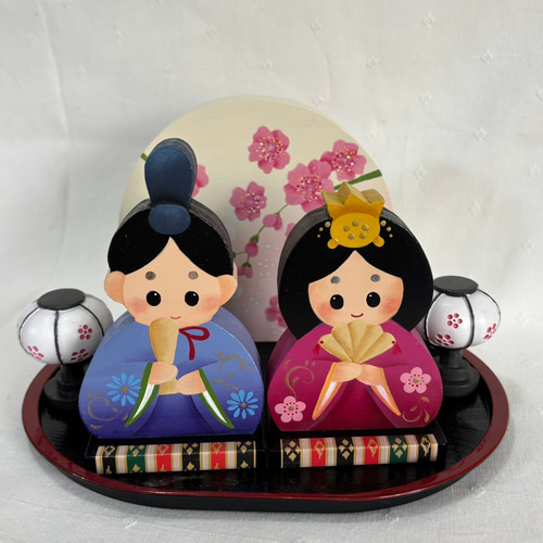 新作】可愛い お雛様の春インテリアセット【雛人形】【桃の節句