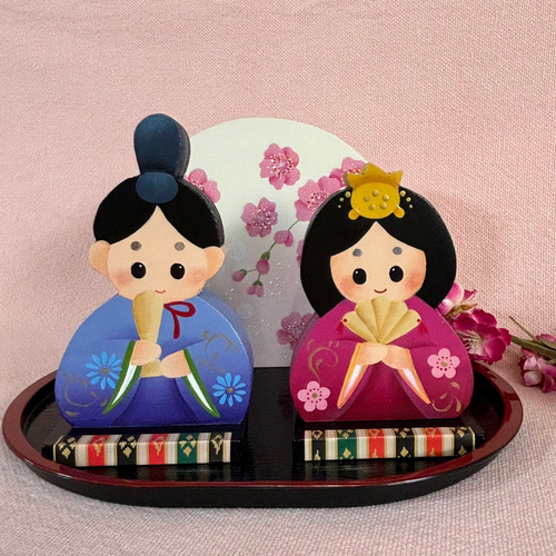 新作】可愛い お雛様の春インテリアセット【雛人形】【桃の節句