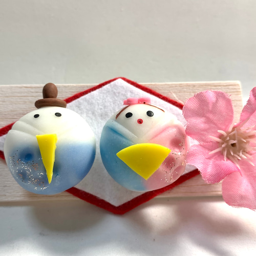 ❤️在庫処分SALEさらに値下げ❤️☆和菓子 練り切りのお雛様 1800円 