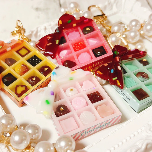 くまさんのチョコレートボックス◇シャカシャカキーホルダー