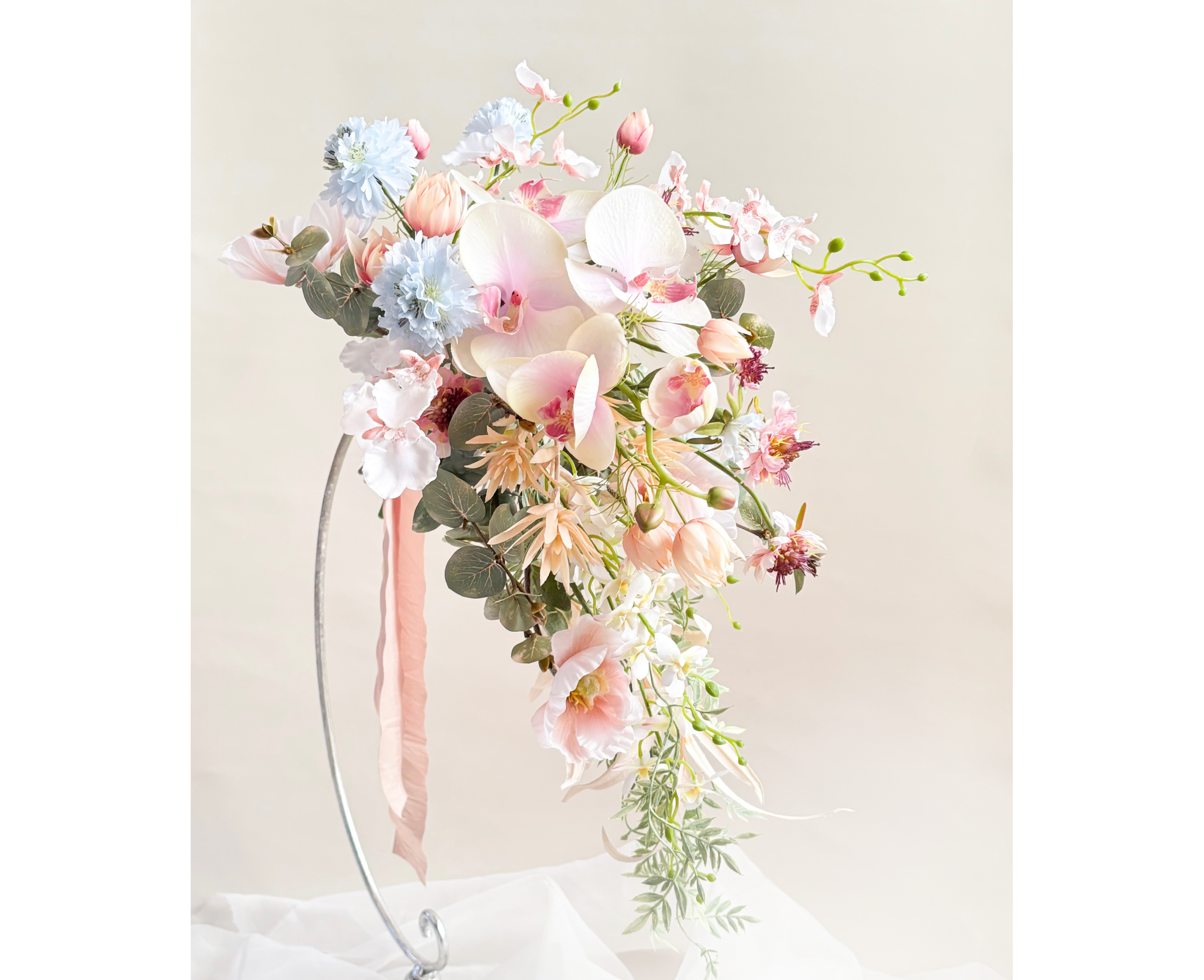 春風ふわりガーデンブーケ　ブートニア付き