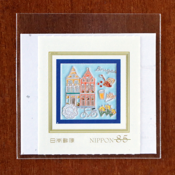 ブルージュ(ベルギー)　85円切手1枚 3枚目の画像