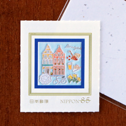 ブルージュ(ベルギー)　85円切手1枚 2枚目の画像