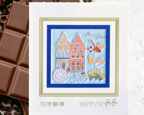 ブルージュ(ベルギー) 85円切手1枚 レターセット y-mirasol 通販