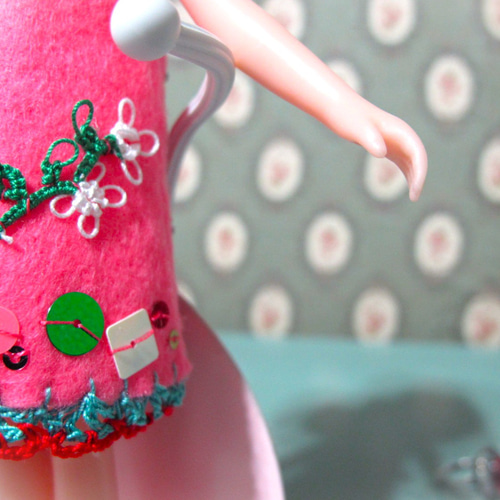 547.ティアードワンピース※リカちゃんアウトフィット※復刻版初代リカちゃん 547.ティアードワンピース※リカちゃんアウトフィット※復刻版初代リカ