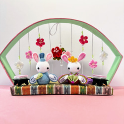 ごん様　ハンドメイド　雛人形　お雛様　リバティ　つまみ細工　おしゃれ　うさぎ 超簡単】うさぎの雛人形の作り方✨【縫わずにできる】Handmade