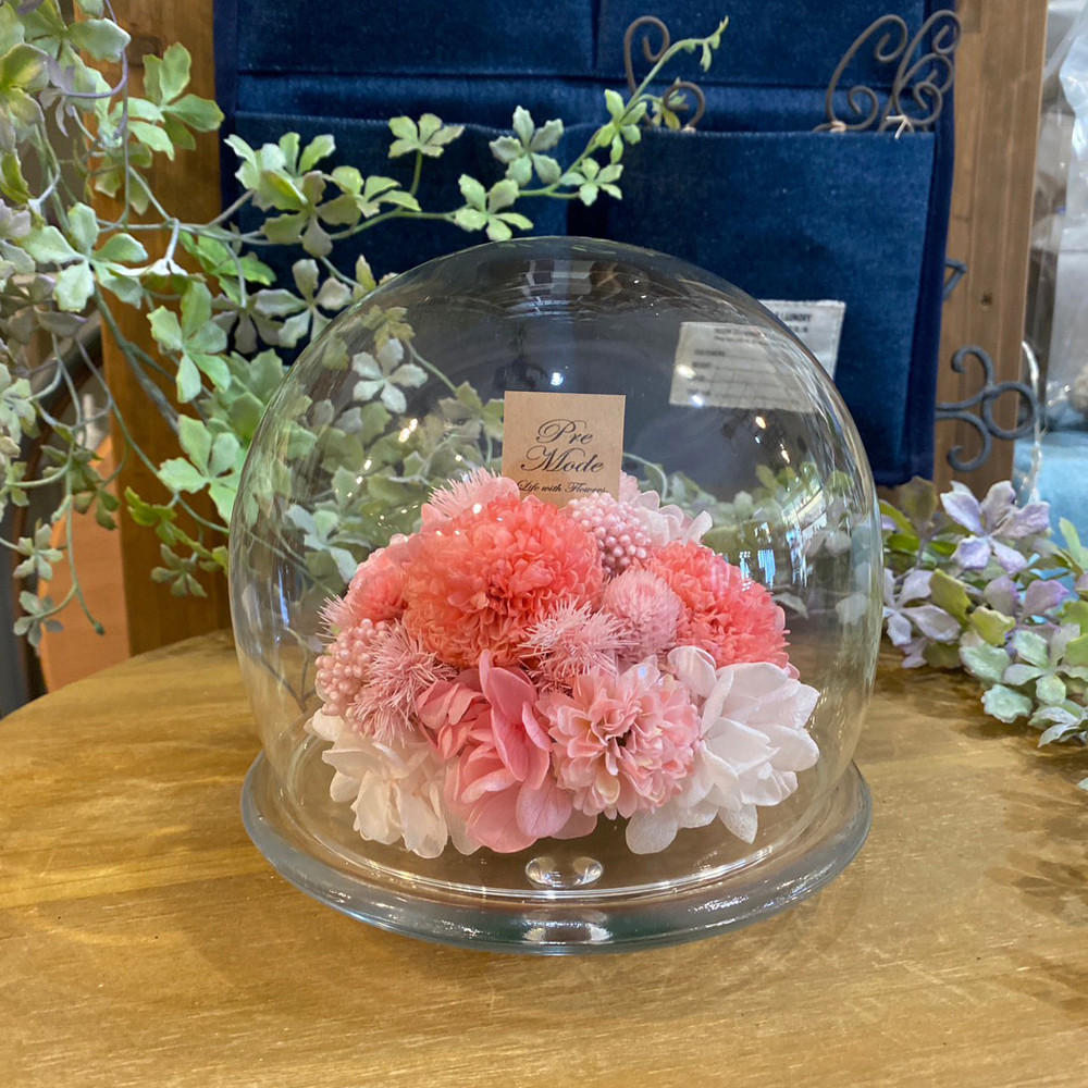 母の日　父の日　敬老の日　お彼岸　お供え　ガラスドーム　プラネットマムピンポン