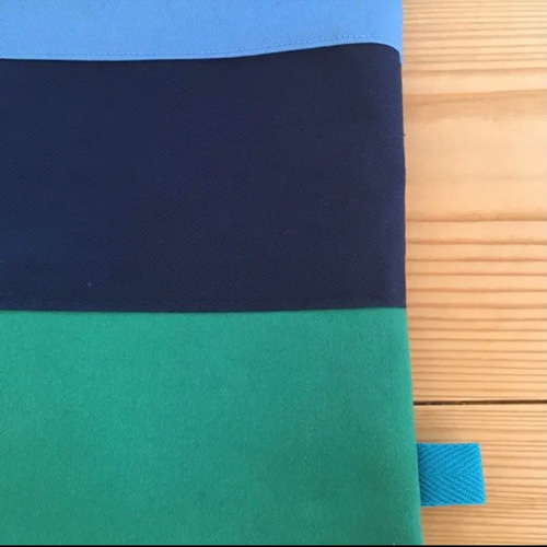 入学3点セット】シンプルボーダーGR○手提げ袋・体操服袋