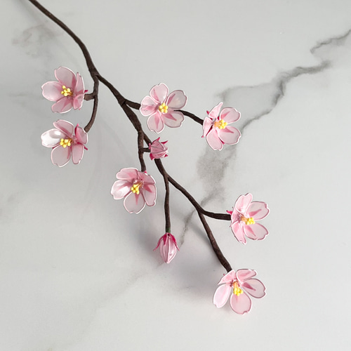 再販】桜の花 ディップフラワー桜 枯れない桜 一輪挿し・花瓶・花器