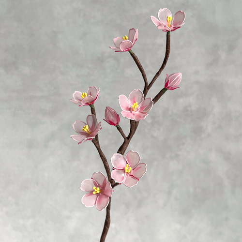 再販】桜の花 ディップフラワー桜 枯れない桜 一輪挿し・花瓶・花器