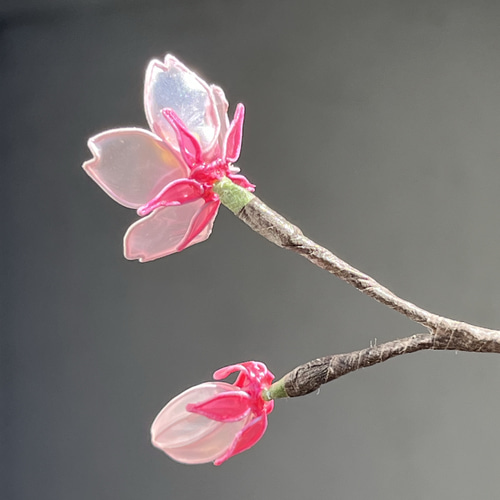 再販】桜の花 ディップフラワー桜 枯れない桜 一輪挿し・花瓶・花器