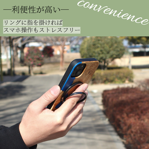 iphone ケース 木製 リング マグセーフ magsafe レジン メンズ iphone ケース 木製 16 15 14 pro max マグセーフ リング付き