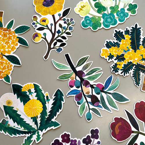 SHIORI 〜本を読みたくなる”しおり”〜 花束 (8枚セット