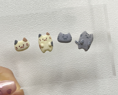 3dネイルパーツ パーツ デコパーツ ねこ 哺乳瓶 3d ネイルパーツ キャラクター ちいかわ ねこ ハチワレ どうぶつ