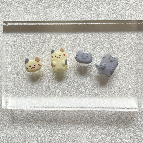3dネイルパーツ ネイル ネイルパーツ ねこ デコパーツ ネイルパーツ 猫 肉球 動物 5mm 小さめ ミックス 100個 透明