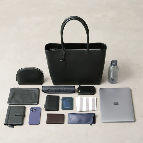 5ポケット ビジネスバッグ トートバッグ 本革 大容量 16L A4 自立 撥水