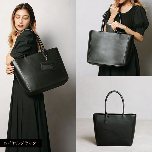 5ポケット ビジネスバッグ トートバッグ 本革 大容量 16L A4 自立 撥水