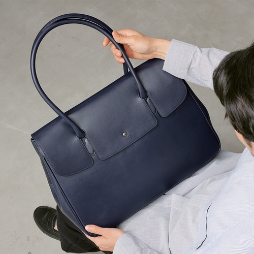 ボストントート キャリーオン可能 本革 トート 大容量 PC14インチ可