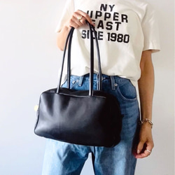 ⭐︎vintage⭐︎コーチ 本革 ボストンバッグ 大容量 フラップ スモールボストン ブラック 本革製 ボストンバッグ ボストン