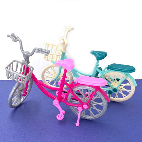 ミニチュア 自転車 プラスチック 人形 モールドール おもちゃ
