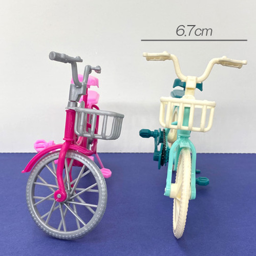 ミニチュア 自転車 プラスチック 人形 モールドール おもちゃ