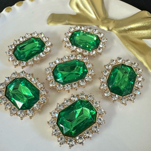 1個 合金 ガラス 宝石 デコパーツ カボション デコパーツ ギルドバイ