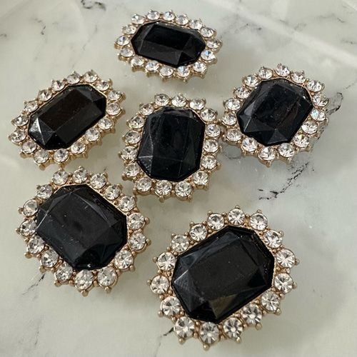 1個 合金 ガラス 宝石 デコパーツ カボション デコパーツ ギルドバイ