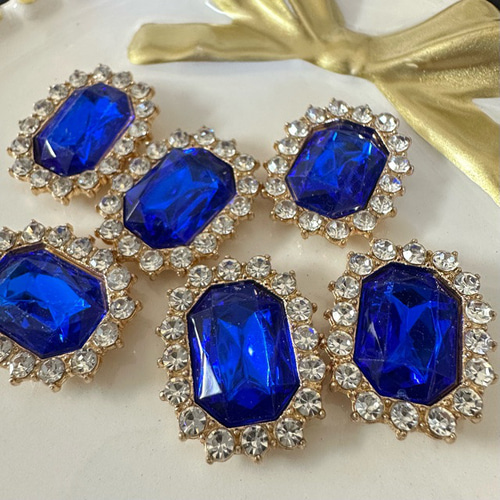 1個 合金 ガラス 宝石 デコパーツ カボション デコパーツ ギルドバイ