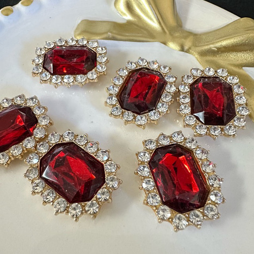 1個 合金 ガラス 宝石 デコパーツ カボション デコパーツ ギルドバイ