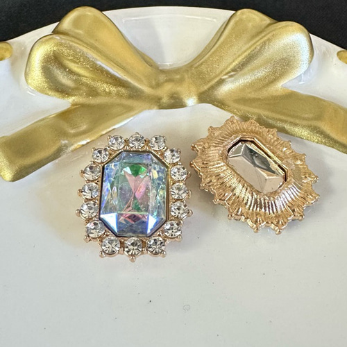 1個 合金 ガラス 宝石 デコパーツ カボション デコパーツ ギルドバイ