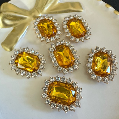 1個 合金 ガラス 宝石 デコパーツ カボション デコパーツ ギルドバイ