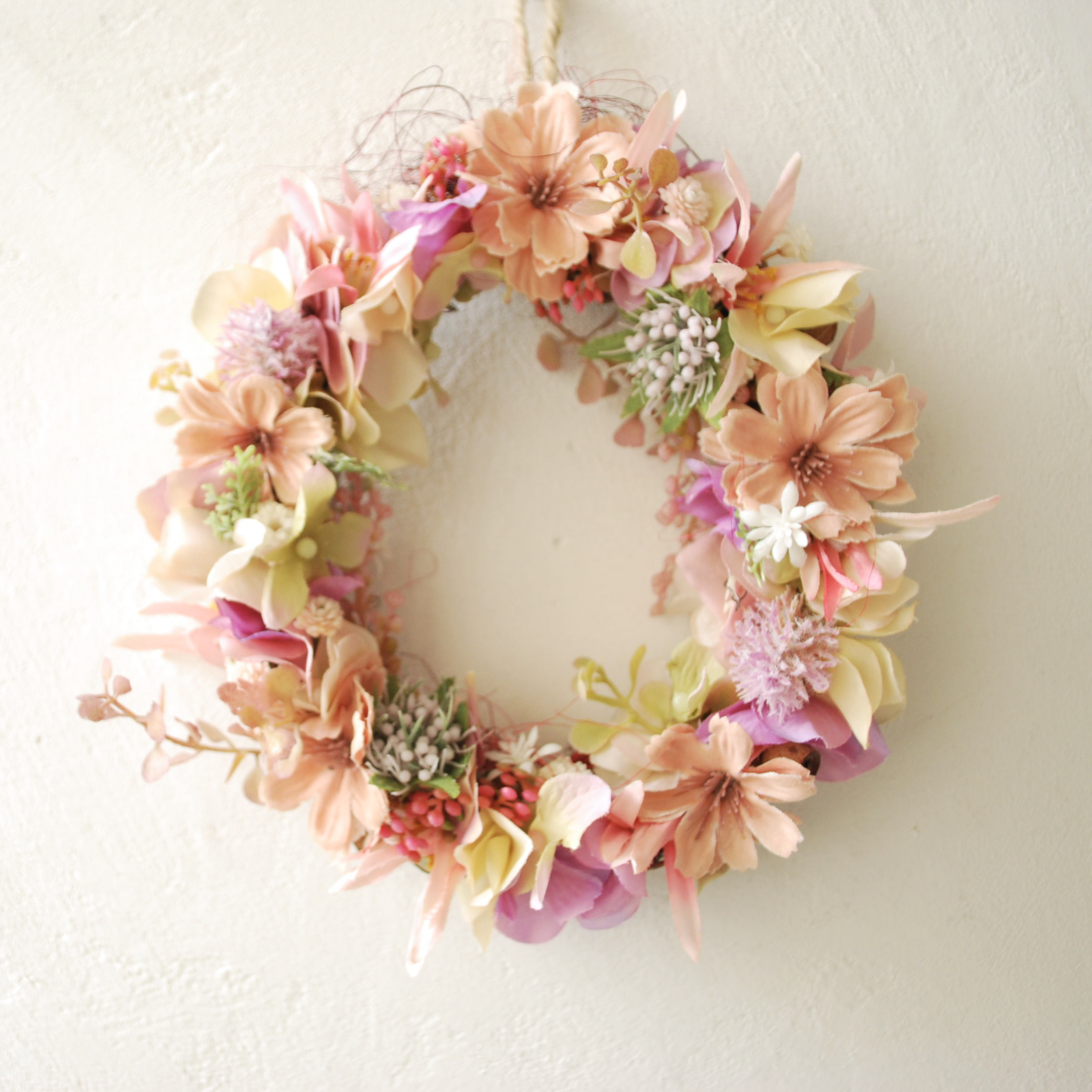 Wreath：baby pink mix
