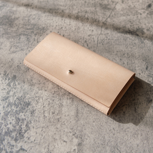 ミニ長財布 Ecru Slim Long Wallet ｜ 日本製 ヌメ革 レザー財布 ミニ
