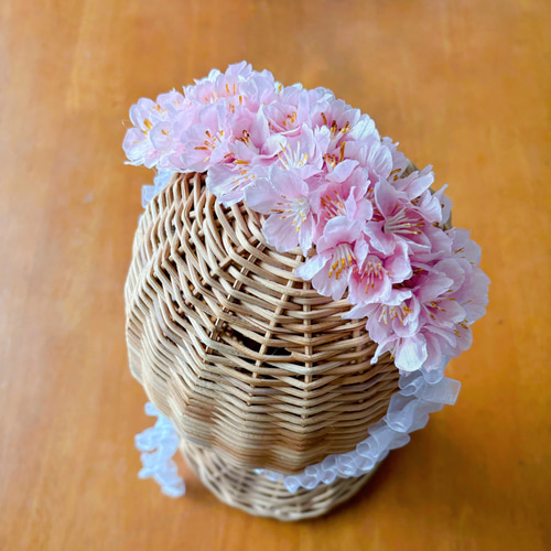 オーダーしました　花冠12　わんこ　ご予約ページ　5/17 春 桜 可愛い 犬 ペット ベビー 花カチューシャ 花冠 髪飾り ヘッド