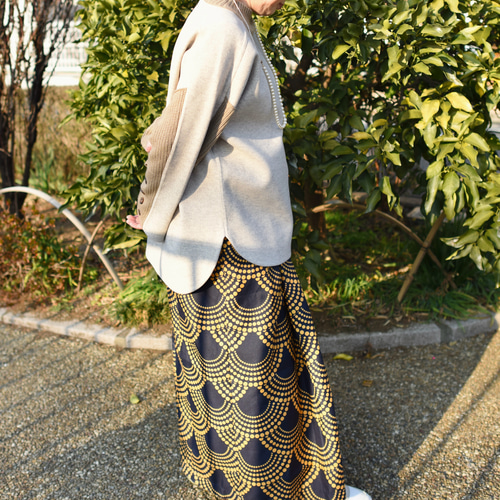 hi アフリカンバティック MIX zakuchiku ワイドパンツ 48d1319283e4b4bb9983b6b2d4acf7