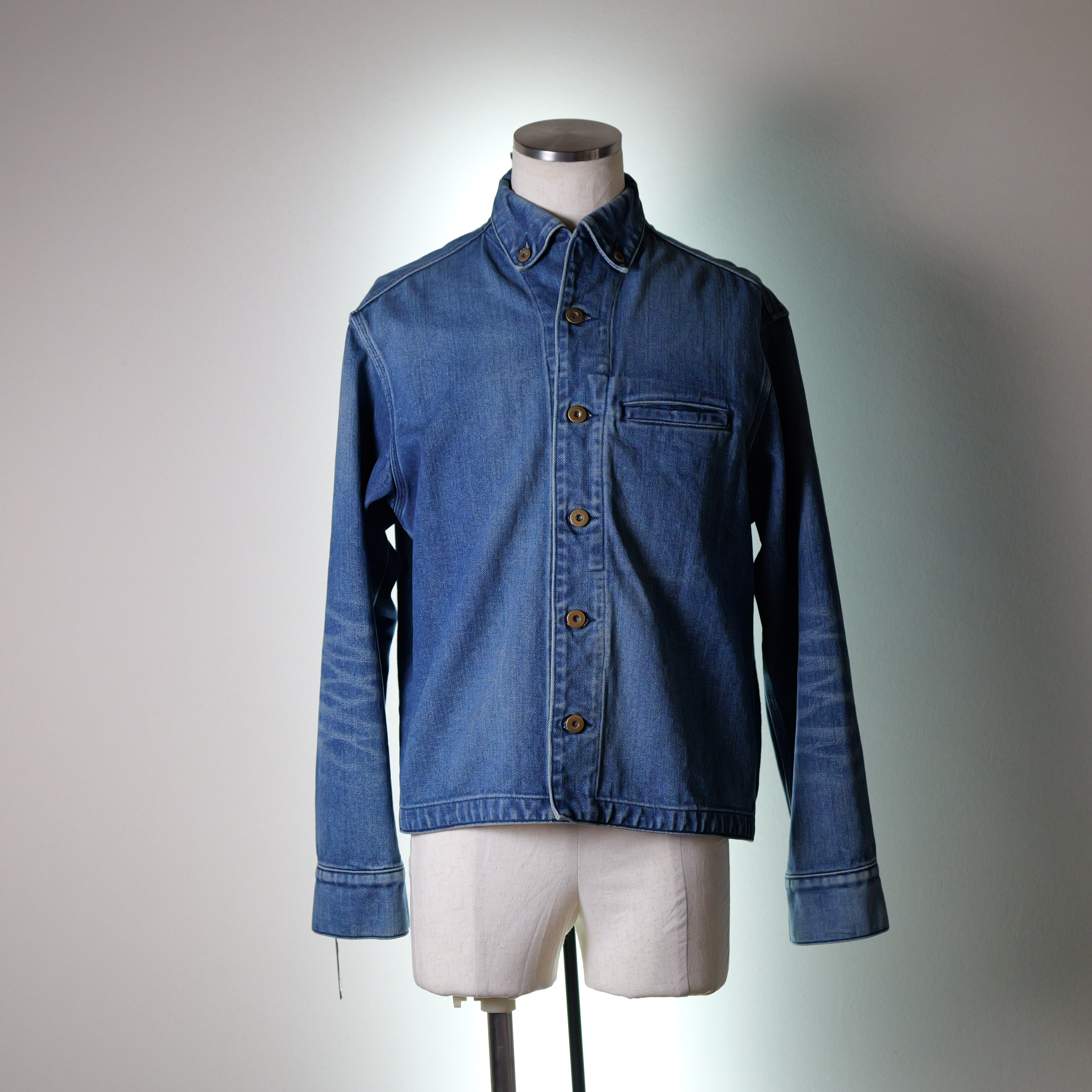 【1点のみ】タイチョウデニムジャケット（ユーズド加工） (肩幅48cm) No.46