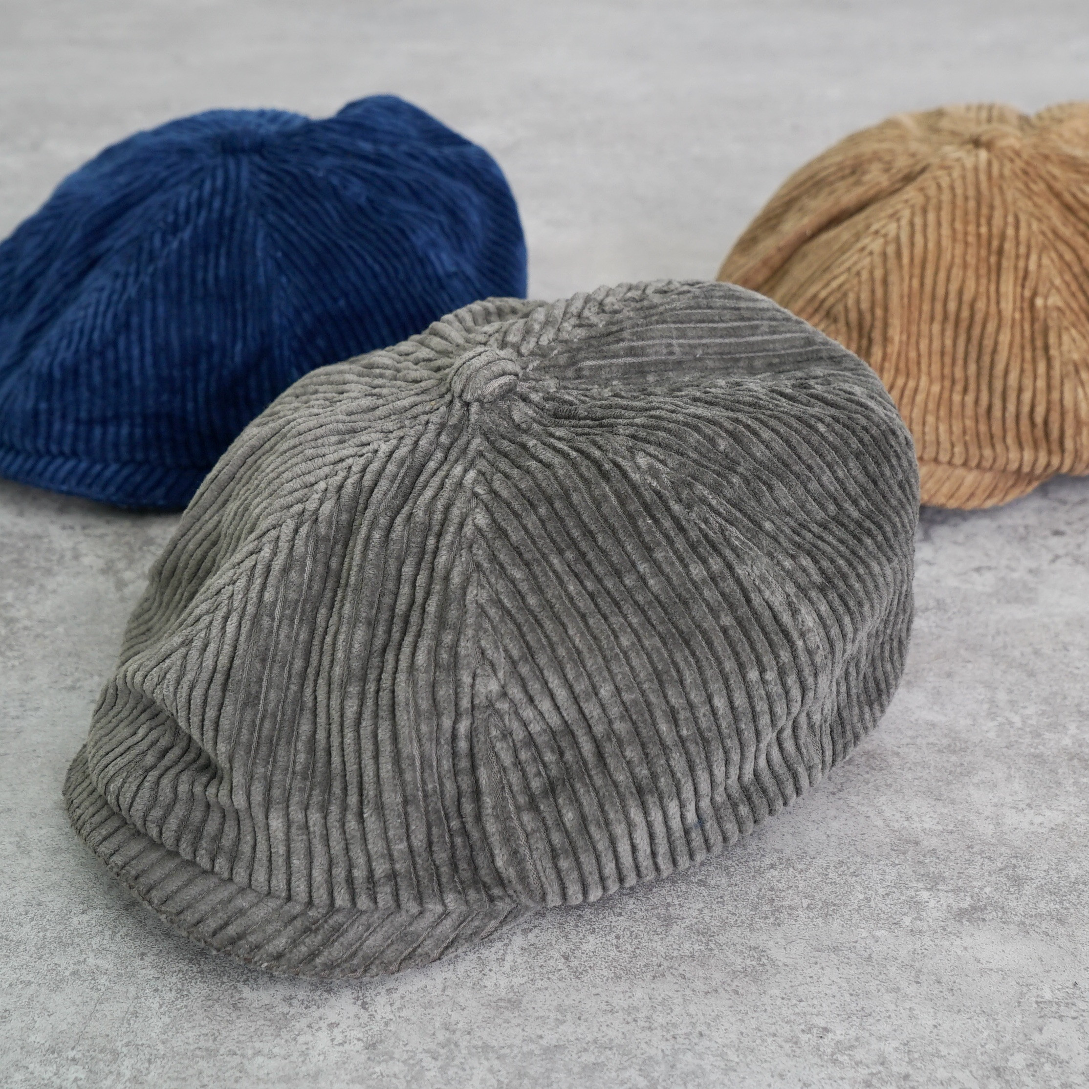 コーデュロイキャスケット/選べる3カラー/遠州織物