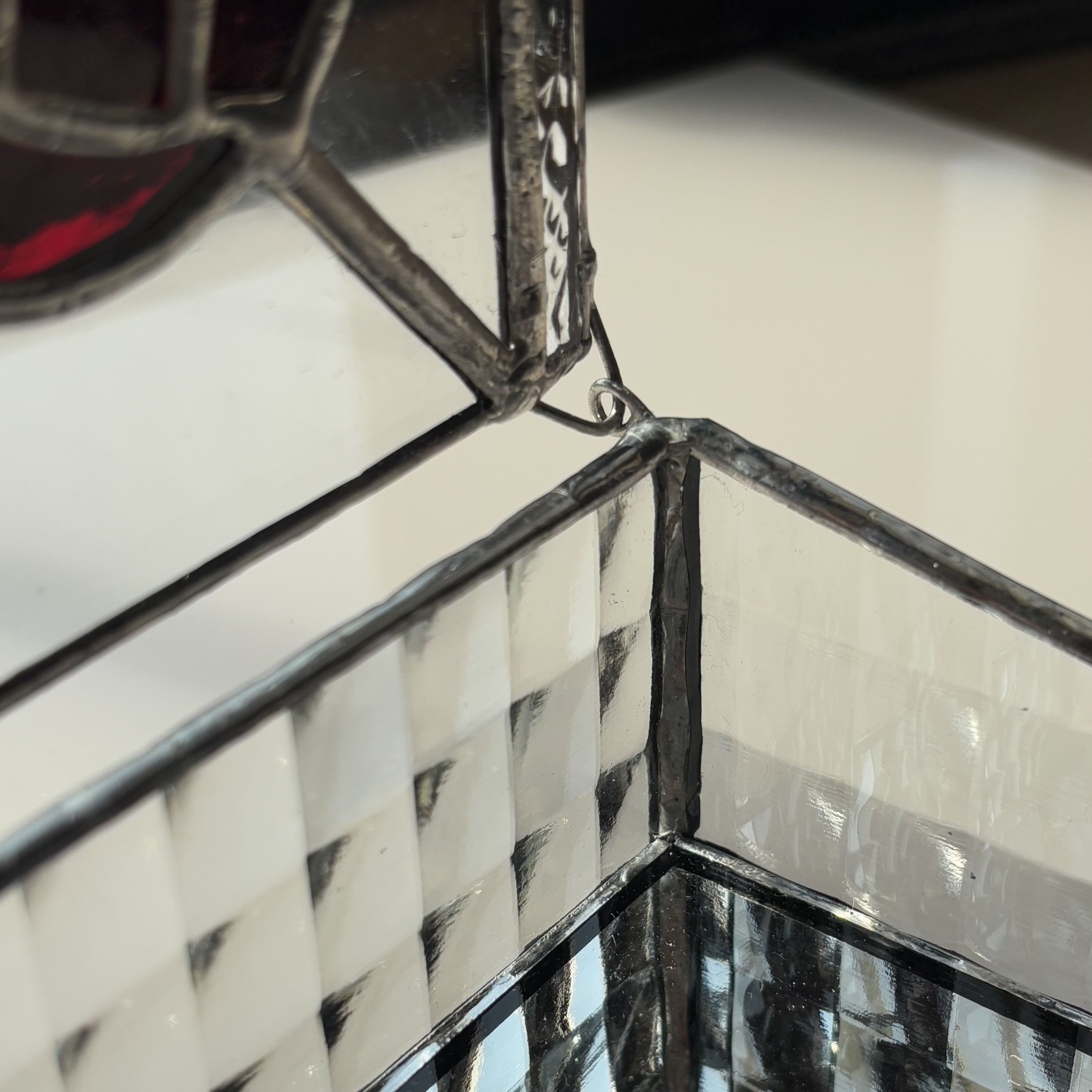 ステンドグラスリングピロー" ROSE "