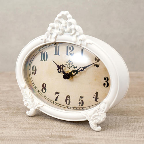 時計とトレー2点セット ゴールドorホワイト 掛け時計・置き時計